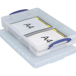 Really Useful Box Aufbewahrungsbox 34 x 52 x 8,5 cm 10-tlg. transparent