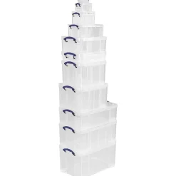 Really Useful Box Aufbewahrungsbox 34 x 52 x 8,5 cm 10-tlg. transparent