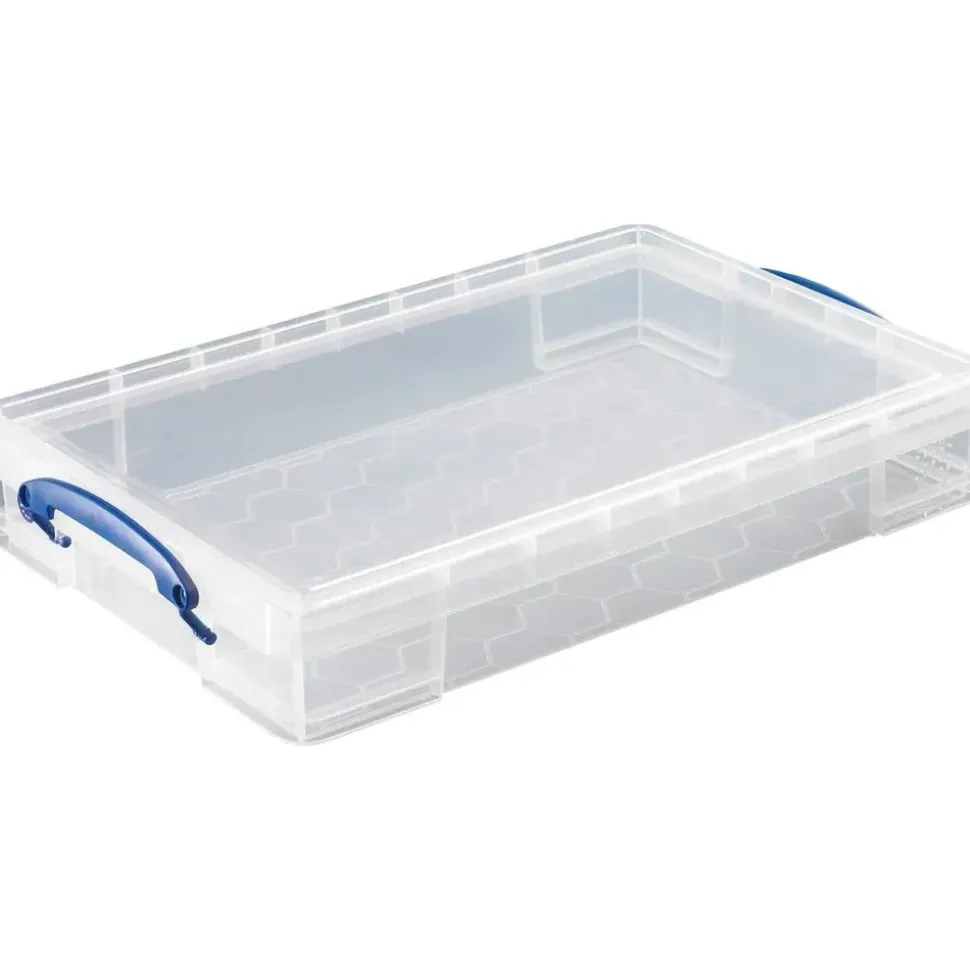 Really Useful Box Aufbewahrungsbox 34 x 52 x 8,5 cm 10-tlg. transparent
