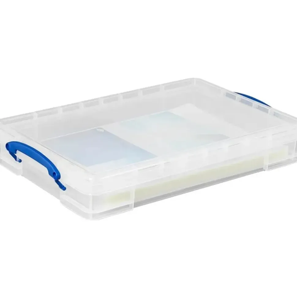 Really Useful Box Aufbewahrungsbox 34 x 52 x 8,5 cm 10-tlg. transparent
