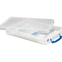 Really Useful Box Aufbewahrungsbox 34 x 52 x 8,5 cm 10-tlg. transparent
