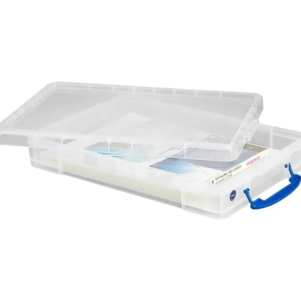 Really Useful Box Aufbewahrungsbox 34 x 52 x 8,5 cm 10-tlg. transparent