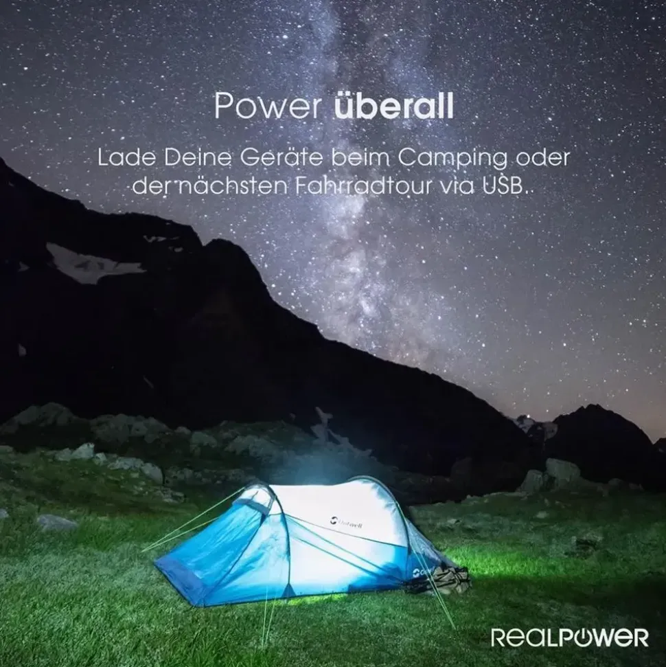 Realpower PB-20k PD 20000 mAh Schwarz