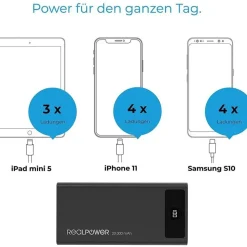 Realpower PB-20k PD 20000 mAh Schwarz