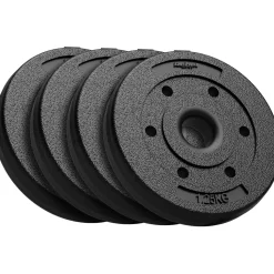 REBEL Hantelscheibe 4x1,25 kg schwarz