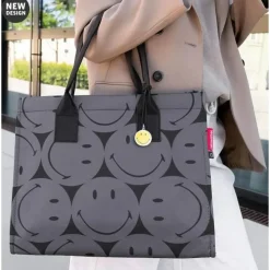 Reisenthel Daily Shopper Polyester Smiley Grey