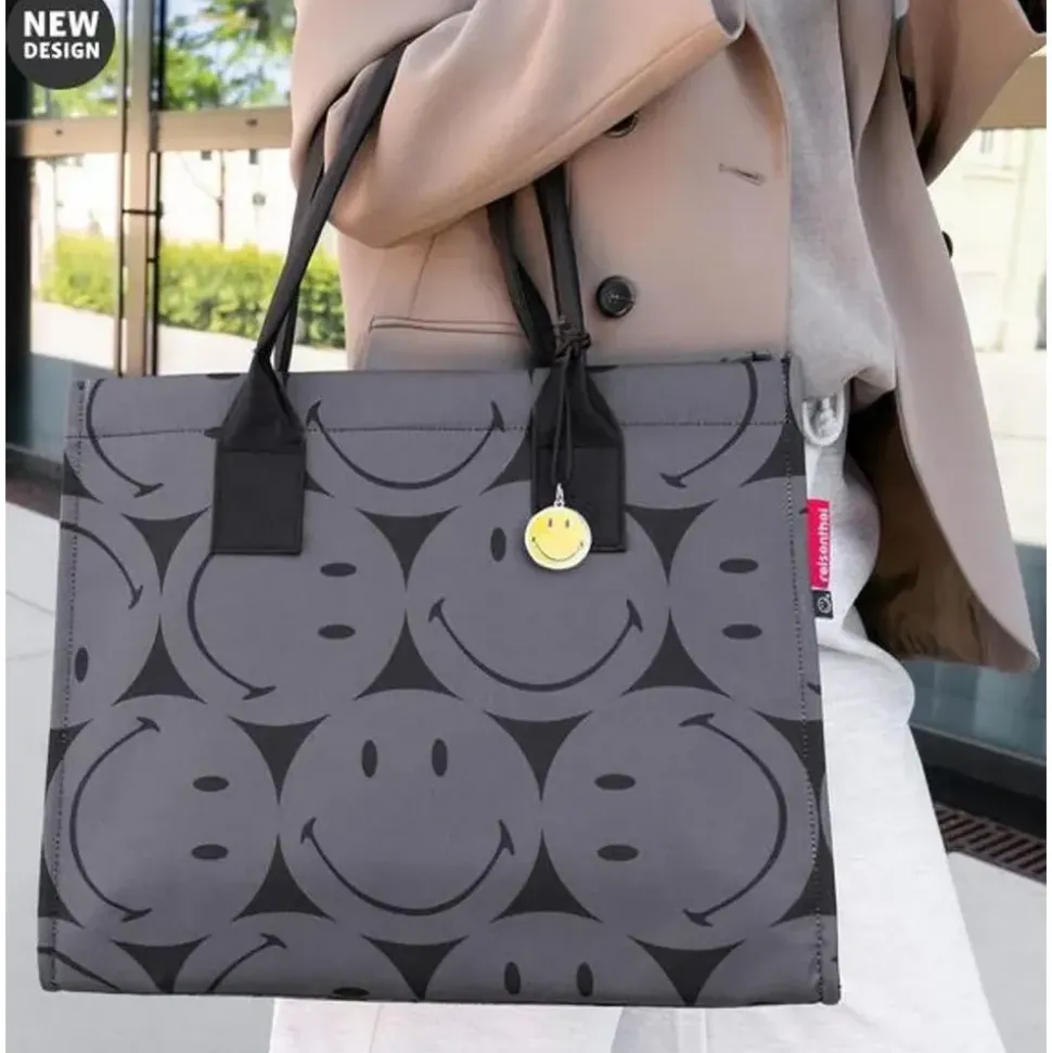 Reisenthel Daily Shopper Polyester Smiley Grey