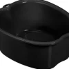 Relaxdays Fußbadewanne, schwarz