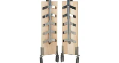 Relaxdays Räucherbrett 21 cm Holz Edelstahl natur