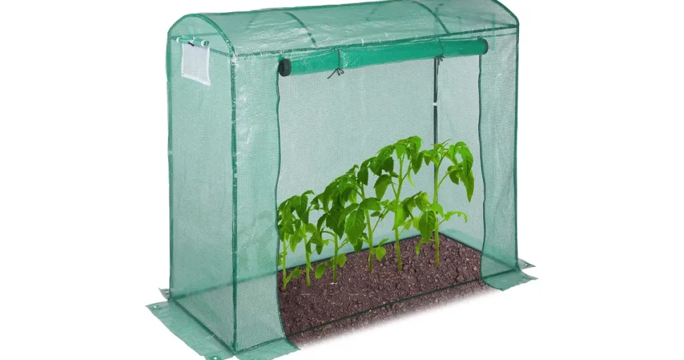 Relaxdays Tomatengewächshaus 1,7 x 2 x 0,8 m grün