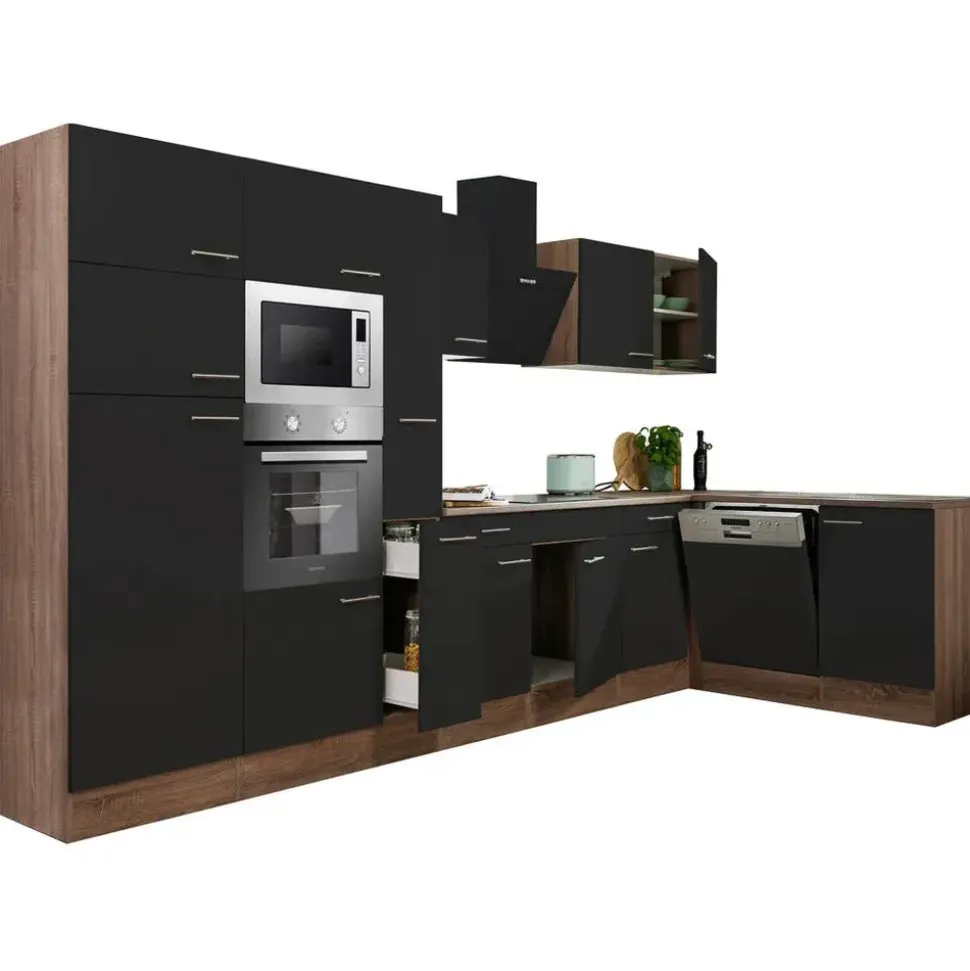 Respekta Winkelküche Oliver 370 x 172 cm