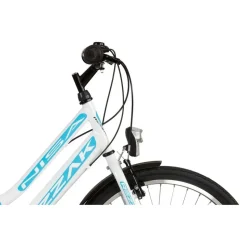 Rezzak 24 Zoll RH 42 cm weiß/türkis