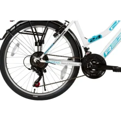Rezzak 24 Zoll RH 42 cm weiß/türkis