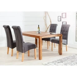 Riess-Ambiente Stuhl CASA gepolstert vintage grau