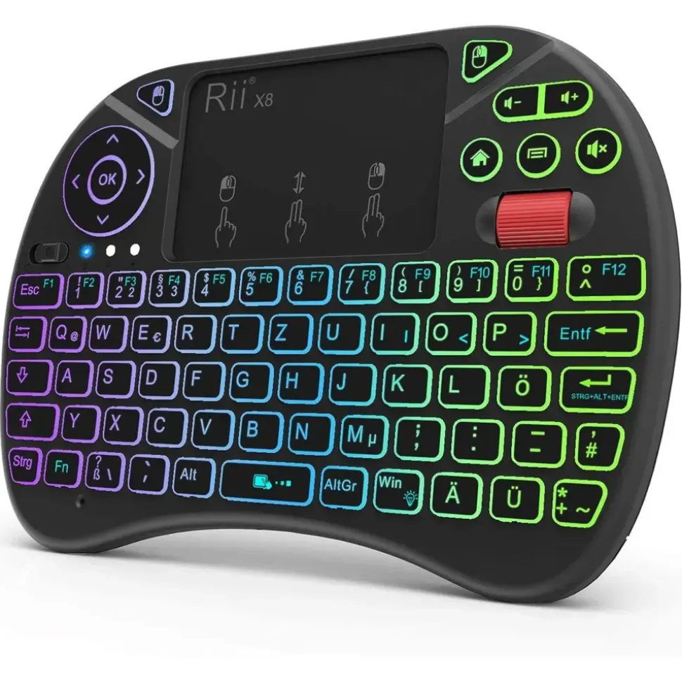 Rii Mini Tastatur Touchpad DE