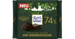 Ritter Sport Ritter-Sport Tafelschokolade Edelkakao Klasse Die Aromatische, 74% Kakaogehalt, 75 g