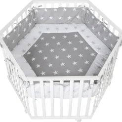 roba Cosiplay 6-eckig 106 x 121 cm weiß Bodenfarbe little stars