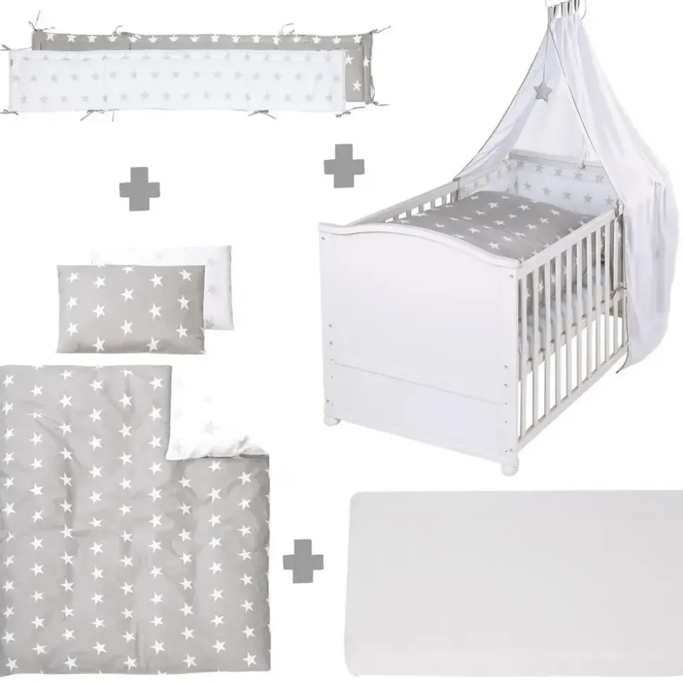 roba Lukas weiß inkl. Komplettset little stars