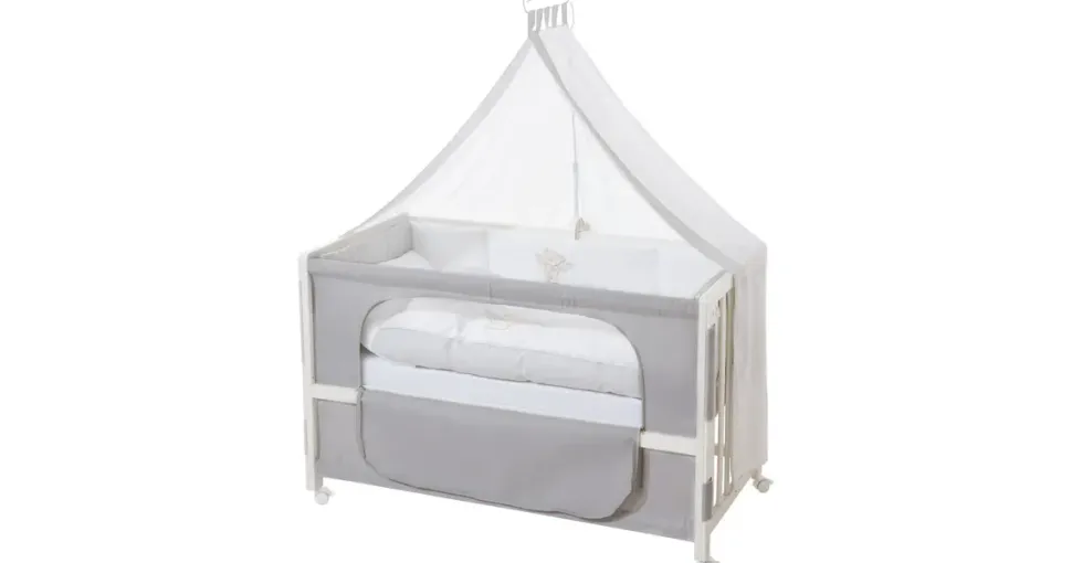 roba Room Bed Beistellbett weiß inkl. Komplettset heartbreaker