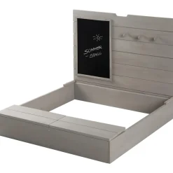 roba Sandkasten mit Deckel aufklappbar grau