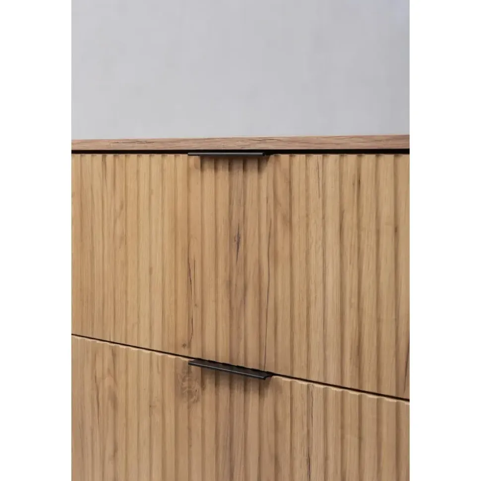 Rodan Waschbeckenunterschrank 2 Schubladen 60 x 57 x 46 cm Braun