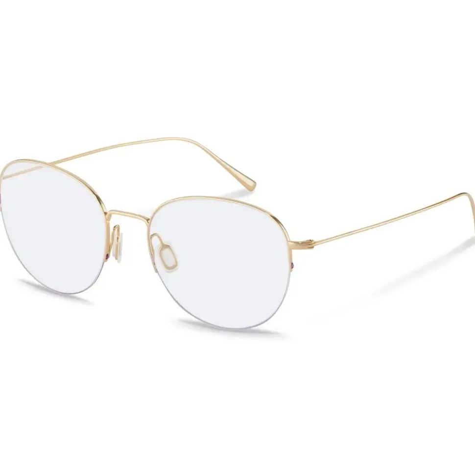 Rodenstock PANTOS Beta-titanium Brillen in Gold für Unisex, Brille mit Sehstärke, optional mit Sonnenbrillen tönung oder Blaulichtfilter (Modell R7131)