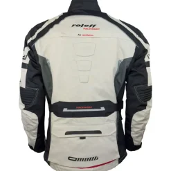 ROLEFF RACEWEAR CHICAGO Motorradjacke Schwarz/Rot 6XL