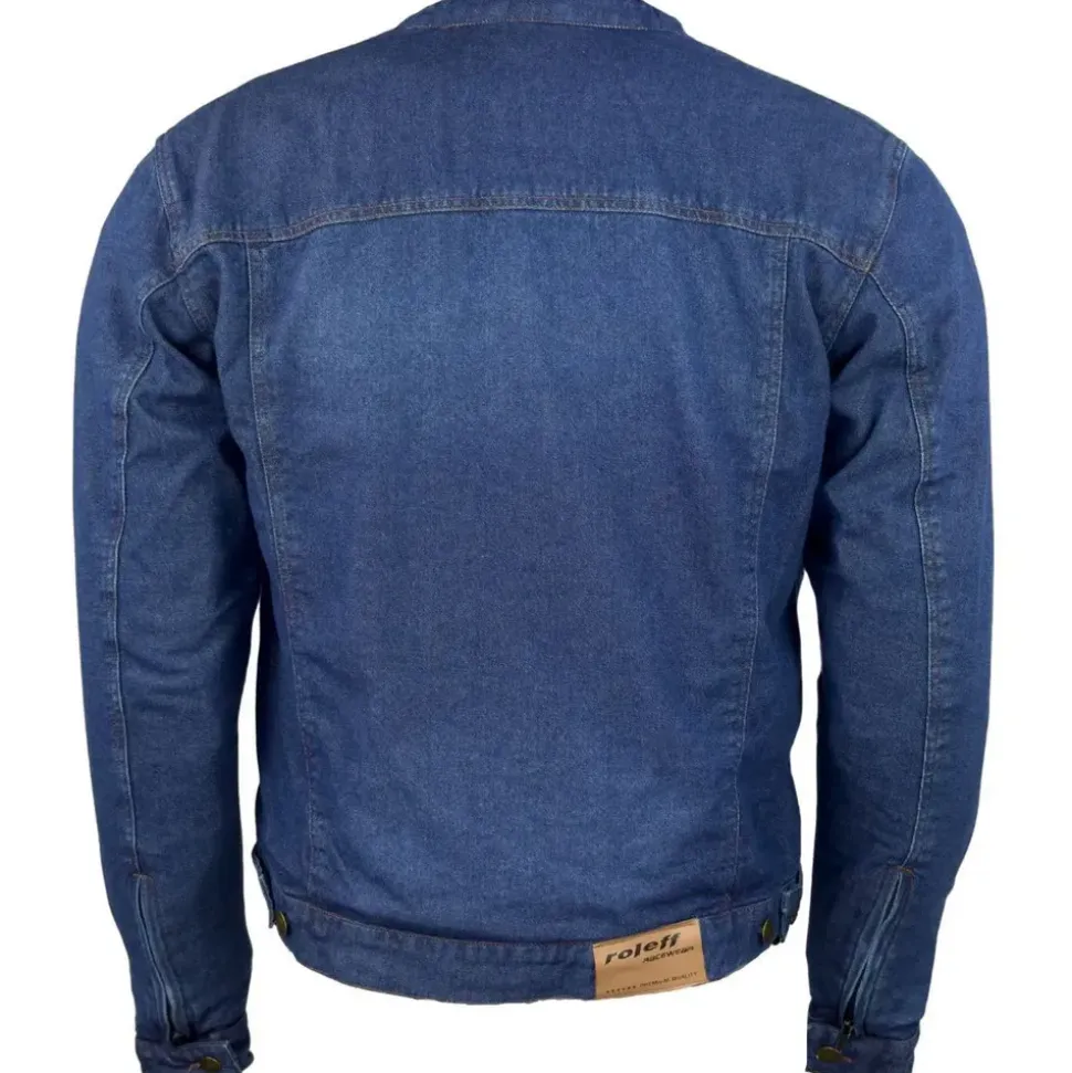 ROLEFF RACEWEAR Jeans Motorradjacke Blau L