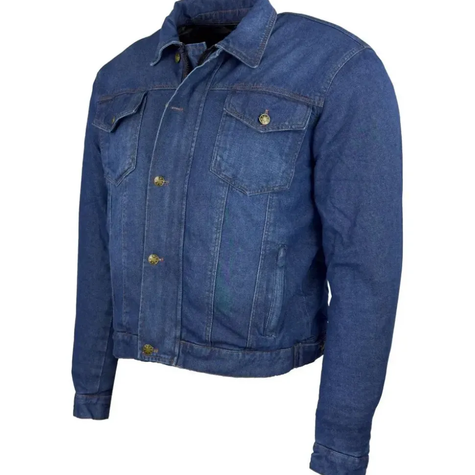 ROLEFF RACEWEAR Jeans Motorradjacke Blau L