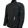 ROLEFF RACEWEAR Lange Softshell Motorradjacke Schwarz 3XL