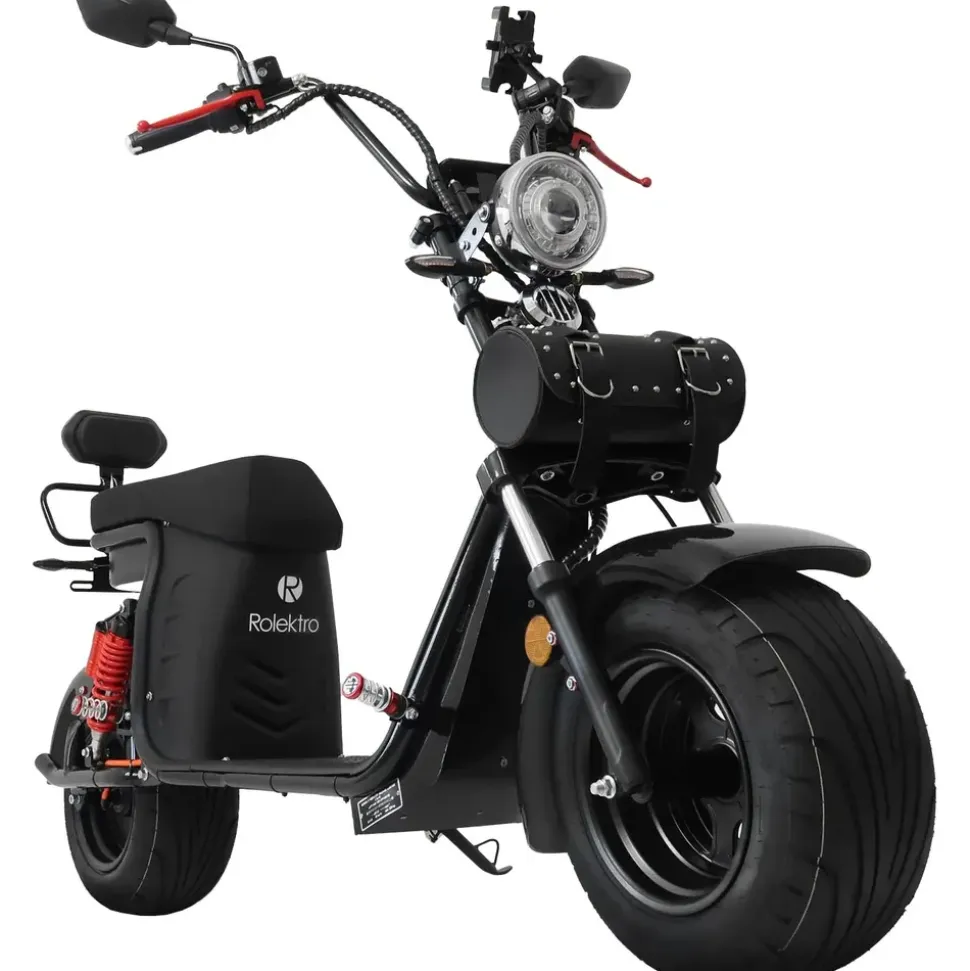 Rolektro E-Chopper 45 3000 Watt 45 km/h Schwarz