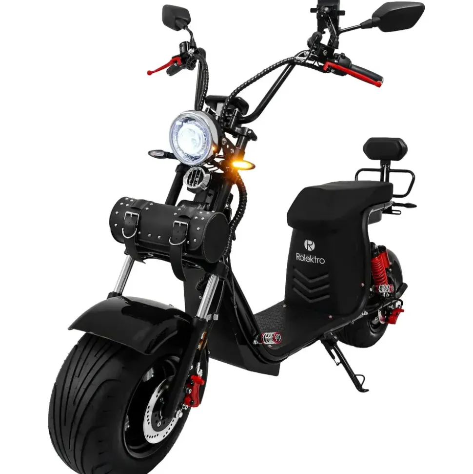 Rolektro E-Chopper 3000 Watt 45 km/h Schwarz