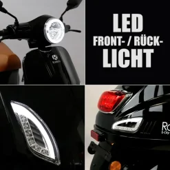 Rolektro E-City Retro 1500 Watt 45 km/h schwarz/orange
