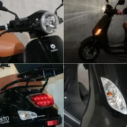 Rolektro E-City Retro 1500 Watt 45 km/h schwarz/orange