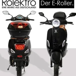 Rolektro E-City Retro 1500 Watt 45 km/h schwarz/orange