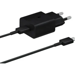 Samsung EP-T1510 Schnellladegerät mit USB-C-Kabel schwarz