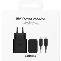 Samsung EP-T4511X TypeC Schnellladegerät 45W Schwarz