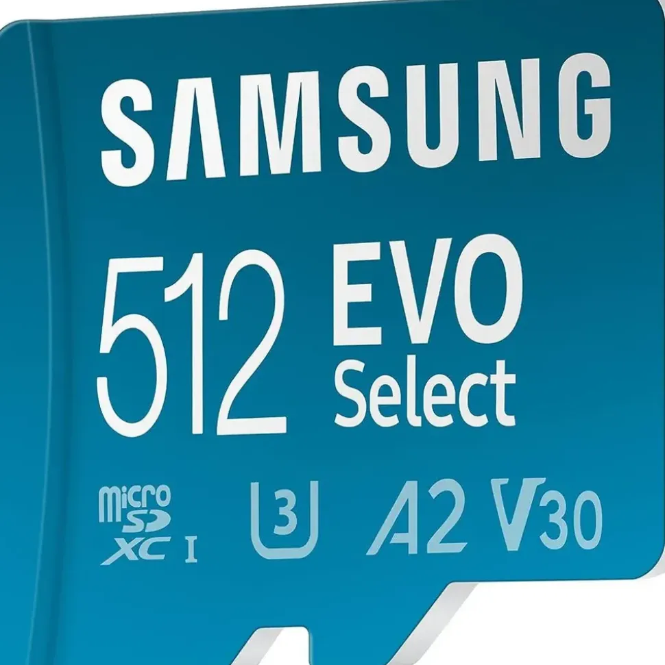 Samsung EVO Select (2024) microSD-Karte + SD-Adapter, 512 GB, MB-ME512SA/EU