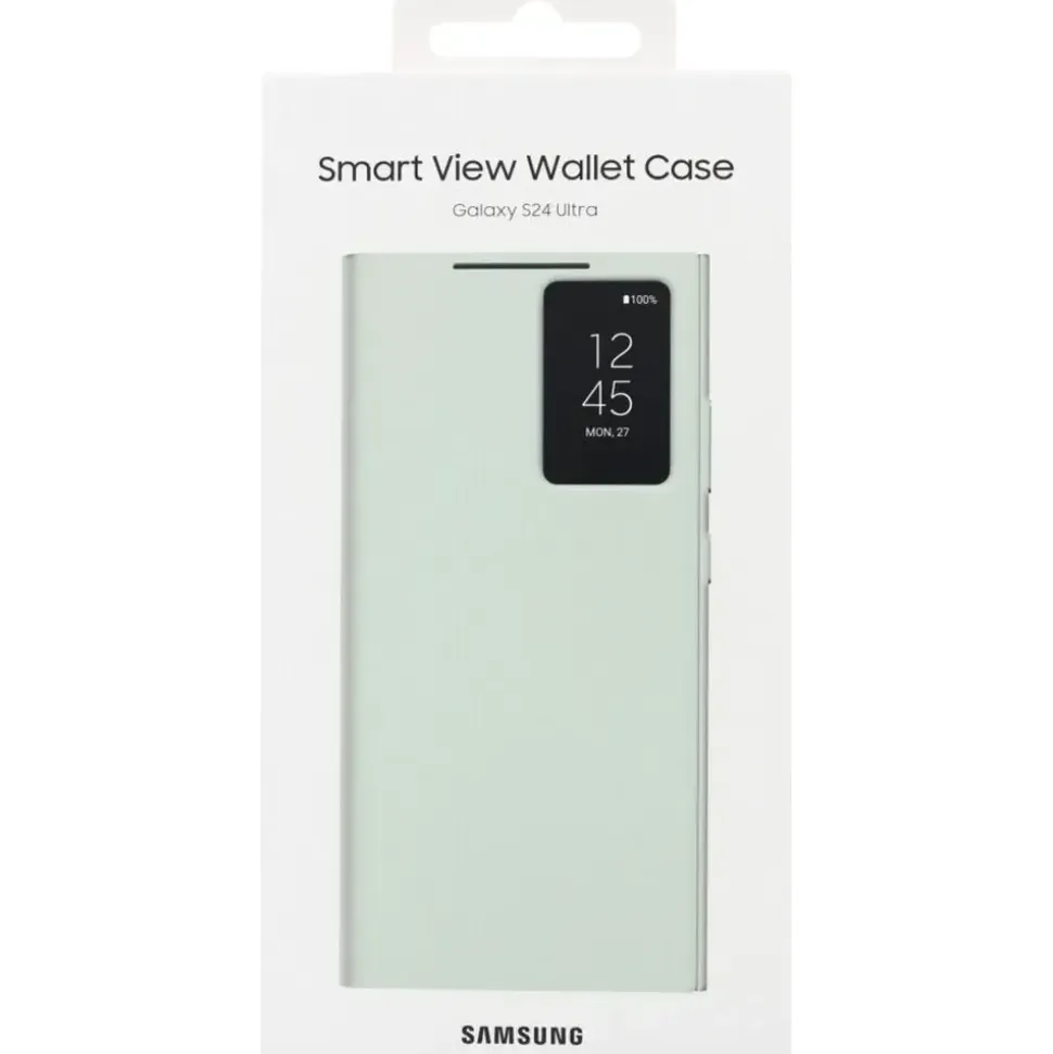 Samsung Galaxy S24 Ultra Smart View Wallet Case Hellgrün