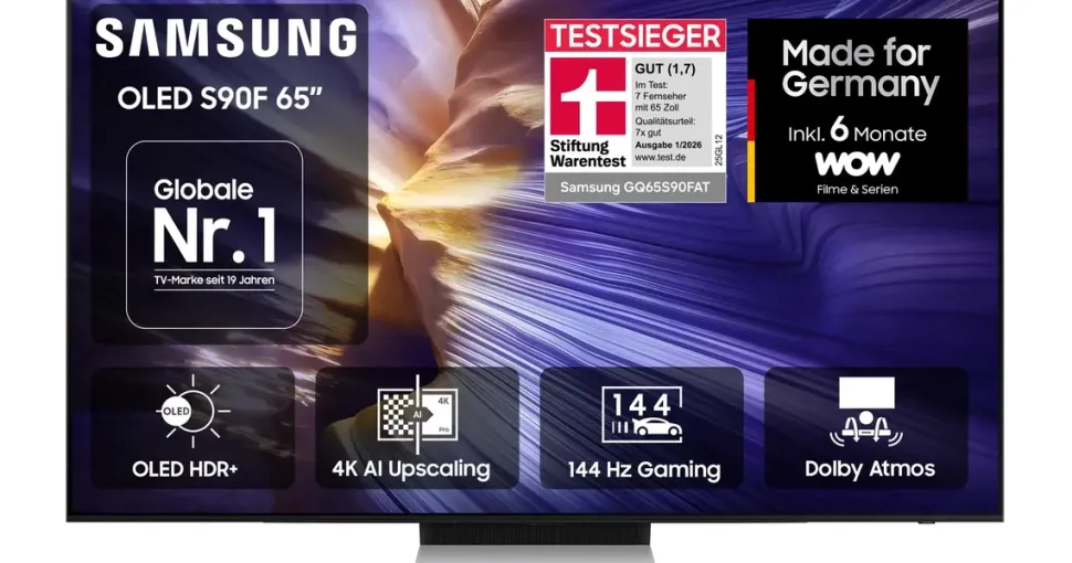 Samsung GQ65S90F 65" OLED 4K Vision AI Smart TV S90F