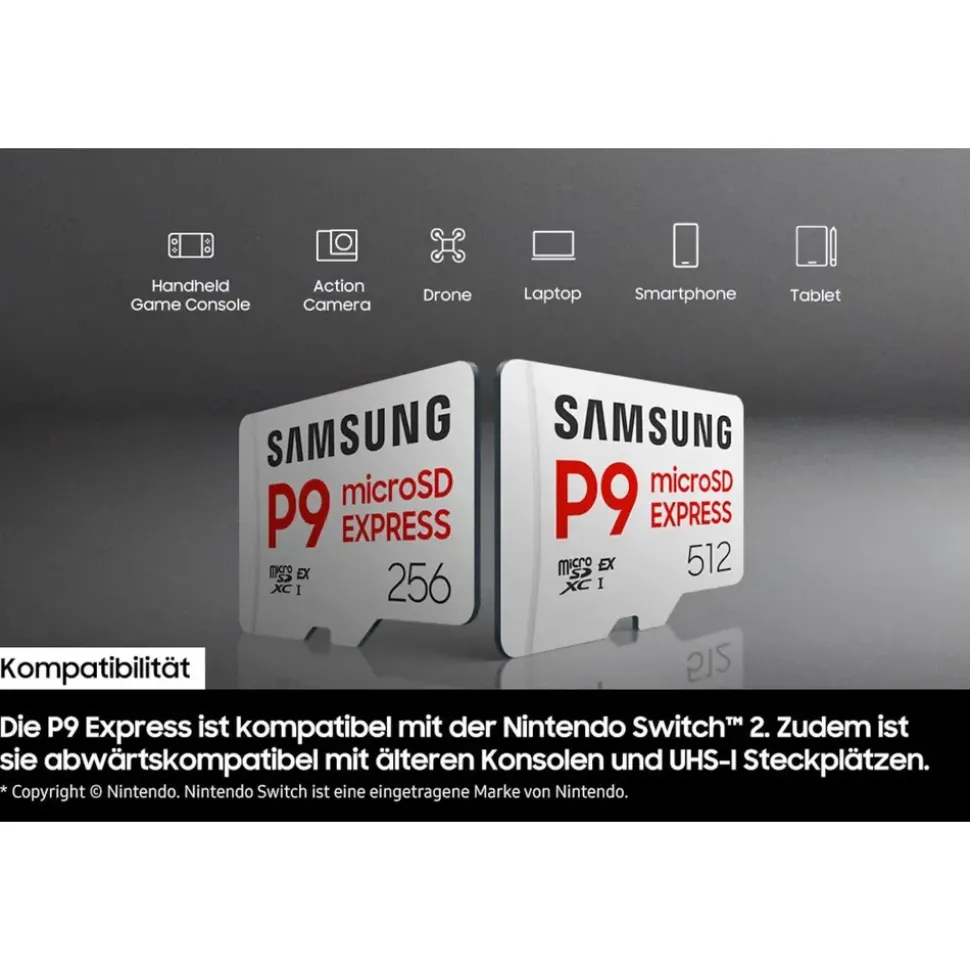 Samsung microSD Express Card P9 Express, Card, Weiß