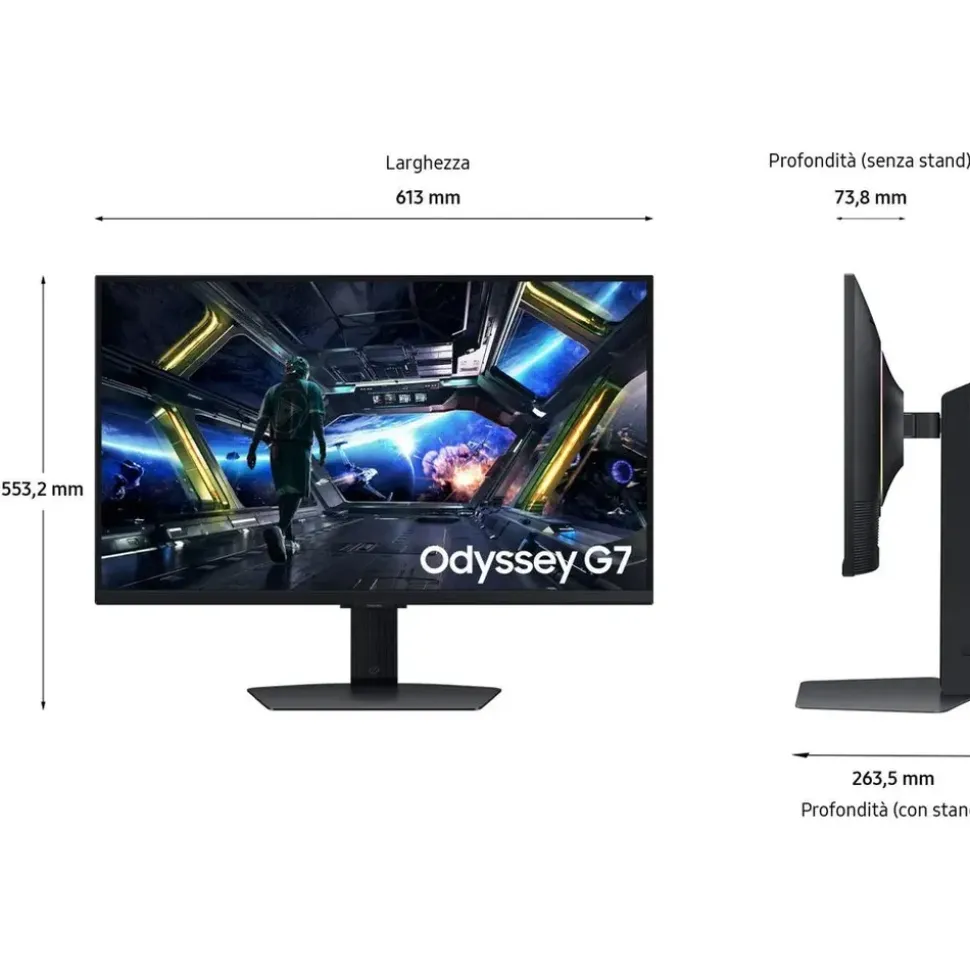 Samsung Odyssey G7 G70D LS27DG702EUXEN 27''