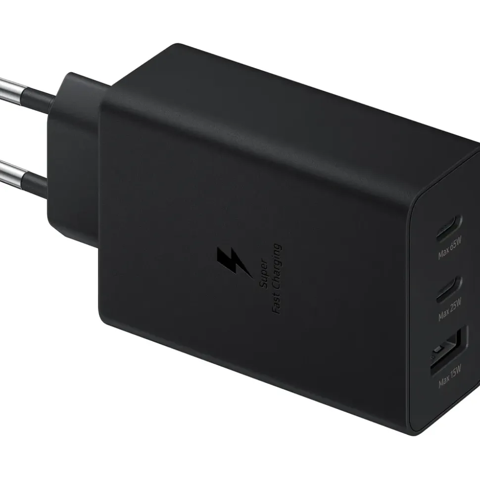 Samsung Schnellladeadapter Trio 65 Watt EP-T6530N Schwarz
