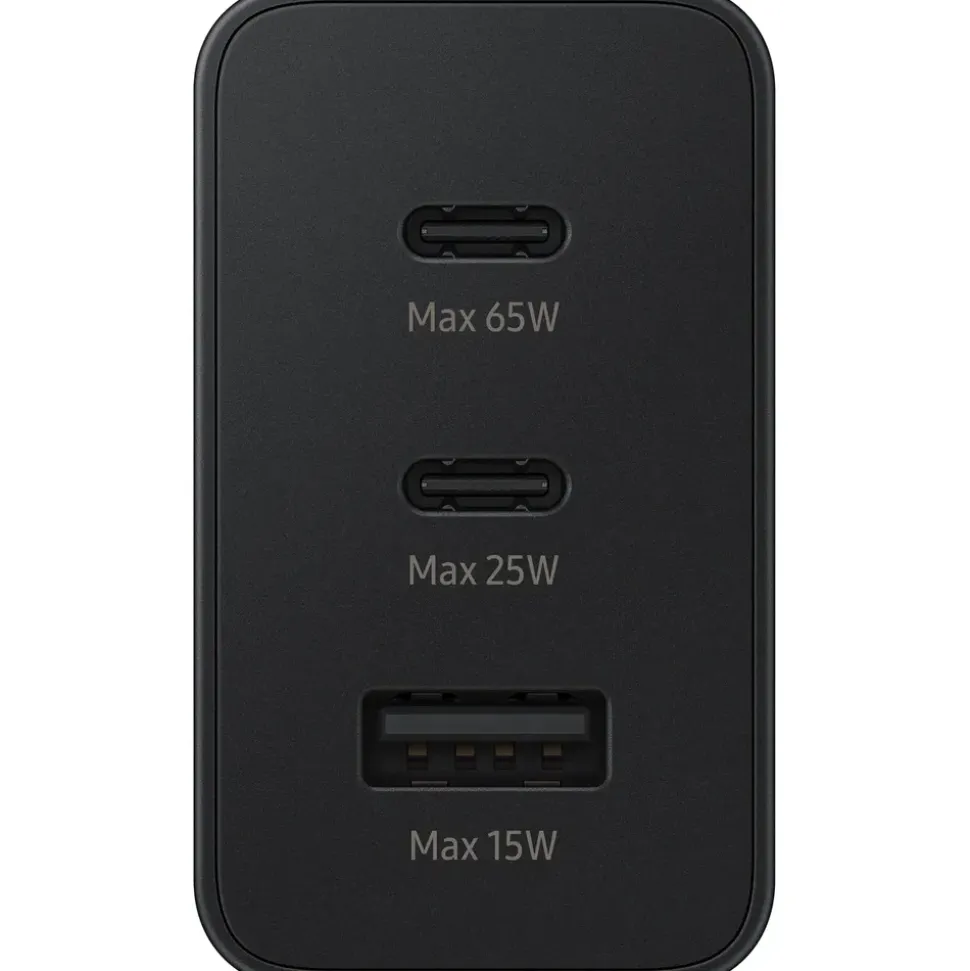 Samsung Schnellladeadapter Trio 65 Watt EP-T6530N Schwarz