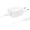 Samsung USB-C Schnellladegerät 45W + USB-C Kabel Weiß