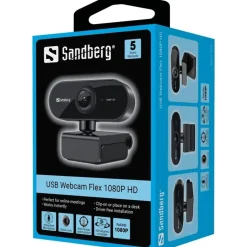 Sandberg USB Webcam Flex Schwarz