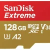 SanDisk Extreme microSDXC UHS-I U3 A2 + SD-Adapter 128 GB