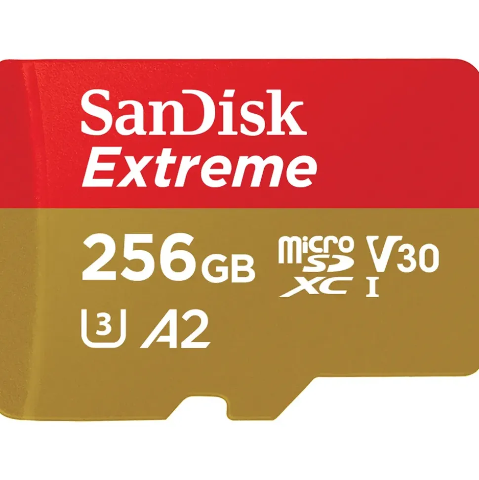 SanDisk Extreme microSDXC UHS-I A2 U3 V30 + SD-Adapter 256 GB