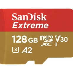 SanDisk Extreme microSDXC UHS-I A2 C3 U3 V30 + SD-Adapter 128 GB
