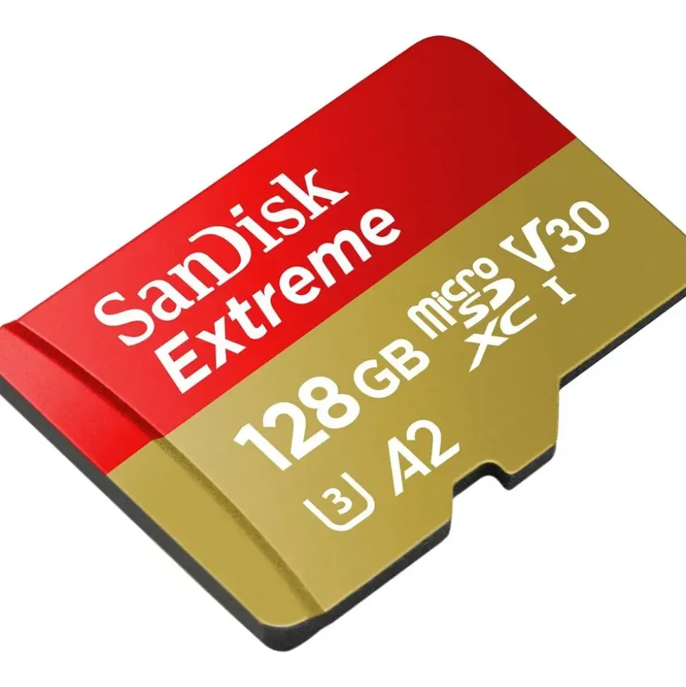 SanDisk Extreme microSDXC UHS-I A2 C3 U3 V30 + SD-Adapter 128 GB